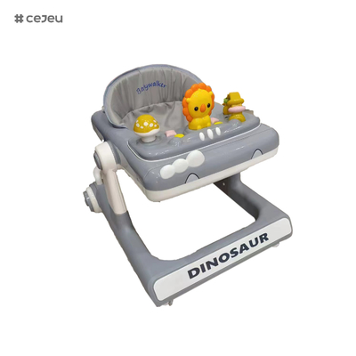 3-hoogte verstelbare babywalker met Bluetooth muziekspeler