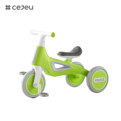 CJ-A066, met lichten/muziek, kindertricycle, roze/groen/geel, drie kleuren, geef een mooi cadeau aan jongens en meisjes