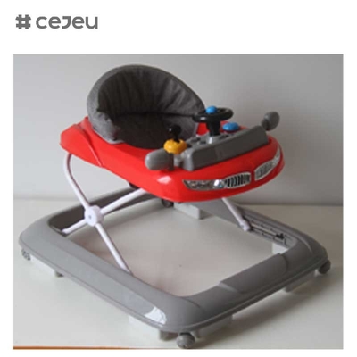 CJ-XTD-601 3-in-1 Multifunctionele Baby Push Walker met Muziek Licht Plastic Frame Leertoys voor Jongens Nieuw Baby Gift