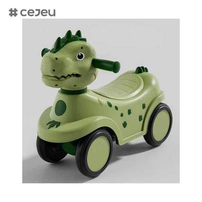 CJ-BNQ-609 Kinderen Vierwielige Rij-op Speelgoedauto Peuterwandelwagen 1-3 Jaar Oude Babyauto met Schuif- en Schommel Babyauto