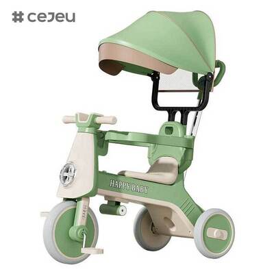 CJ-YT-668 High-End Mode Driewiel Baby Stroller Driewiel met dak en zonnescherm Muziek voor kinderen