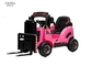 Technische auto speelgoedauto voor kinderen. Vorkheftruck Aanhanger speelgoedauto Licht/Muziek