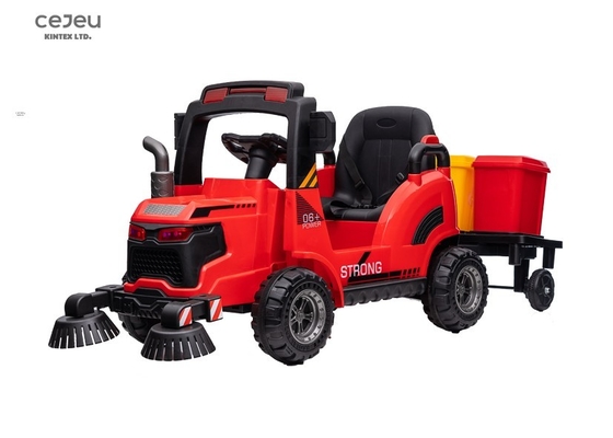 Technische auto speelgoedauto voor kinderen. schoonmaakwagen prullenbak/schoonmaakplaat gedraaide knop