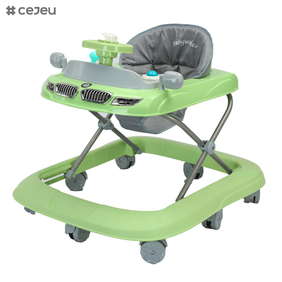 Opvouwbare babywalker met universele wielen