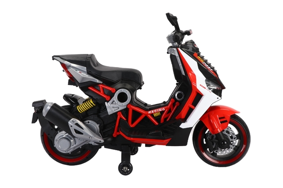 Kinderen Vespa scooter, 12V oplaadbare rit op motorfiets w/trainingswielen