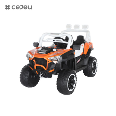 CJ-6187 12V 2 Seater Kids Rijd op UTV Car, 4.5AH Electric Vehicle Truck Car met 2x390W Motor,USB,MP3, muziek, Bluetooth