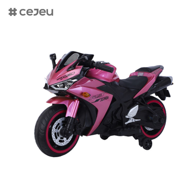 CJ-N-888 12V Rijd op de motorfiets voor kinderen, batterij aangedreven 2 wielen motorfiets speelgoed met Bluetooth, muziek, licht-