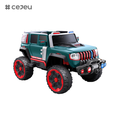 CJ-LC-6169 12V vier aandrijving Jeep met één knop start, Bluetooth, USB - veilig, duurzaam, en leuk om te rijden op kinderen