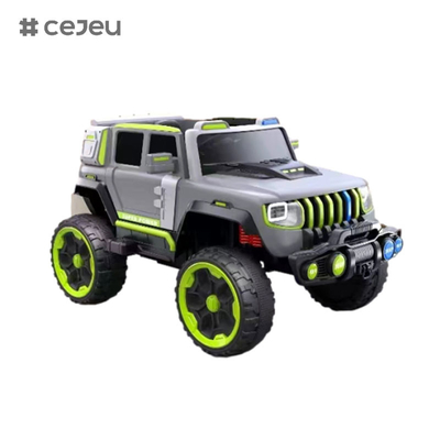 CJ-LC-6169 12V vier aandrijving Jeep met één knop start, Bluetooth, USB - veilig, duurzaam, en leuk om te rijden op kinderen