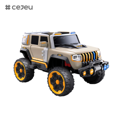 CJ-LC-6169 12V vier aandrijving Jeep met één knop start, Bluetooth, USB - veilig, duurzaam, en leuk om te rijden op kinderen