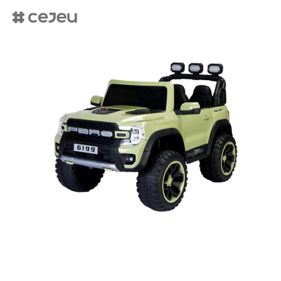 Kintex elektrisch aangedreven toeren op speelgoed, op batterijen bediende toeren op jeep, afstandsbediening, led lichten, Bluetooth muziek,12v