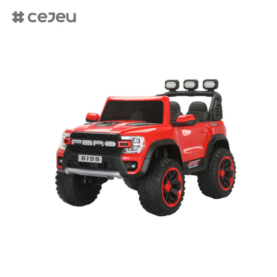 Kintex elektrisch aangedreven toeren op speelgoed, op batterijen bediende toeren op jeep, afstandsbediening, led lichten, Bluetooth muziek,12v