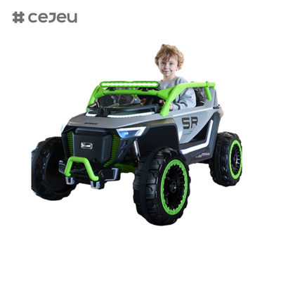 CJ-8809 Kids Seater Rijd op UTV Car, met 12V7AH*1 4x390 motor,2.4G RC, leer stoel, muziek, LED, Bluetooth, USB
