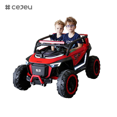 CJ-8809 Kids Seater Rijd op UTV Car, met 12V7AH*1 4x390 motor,2.4G RC, leer stoel, muziek, LED, Bluetooth, USB