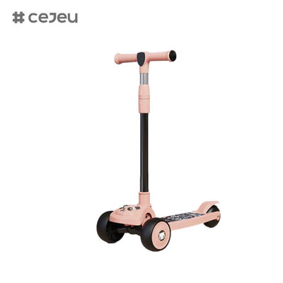 CJ-E300-2, panda patroon, met lichten, muziek, handvat kan worden ingesteld 68-85cm, kinderen van verschillende hoogte kunnen spelen
