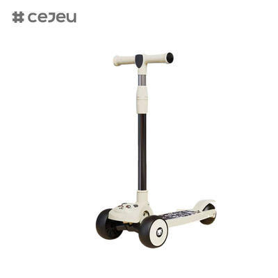 CJ-E300-2, panda patroon, met lichten, muziek, handvat kan worden ingesteld 68-85cm, kinderen van verschillende hoogte kunnen spelen