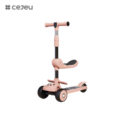 CJ-E300-8, met stoelkussen, lichten, muziek, handvat kan 68-85cm worden ingesteld, kinderen van verschillende lengtes kunnen spelen