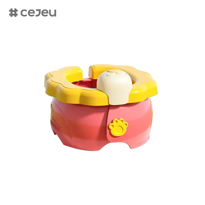 CJ-6901Kinderen gaan naar buiten vouw toilet voor jongens en meisjes baby auto nood toilet, blauw groen geel 3 kleuren beschikbaar