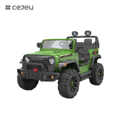 CJ-JC308, met 2.4G RC Twee zitplaatsen/USB/Light Vier wielen ophanging MP3 stopcontact/Music12V7AH*1/40W*2Wit/Roze/Rood/Groen/Zwart