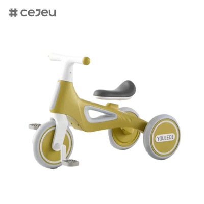 CJ-A066, met lichten/muziek, kindertricycle, roze/groen/geel, drie kleuren, geef een mooi cadeau aan jongens en meisjes
