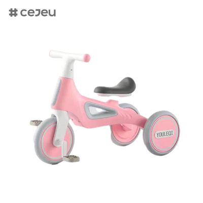 CJ-A066, met lichten/muziek, kindertricycle, roze/groen/geel, drie kleuren, geef een mooi cadeau aan jongens en meisjes