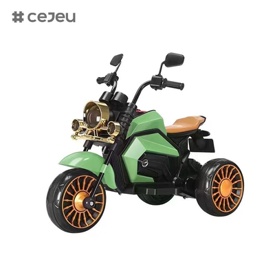 CJ-5188R elektrische motorfietsen, rood wit blauw groen.6V4.5/380, product maat 81*43*64cm, geef je kinderen een mooi cadeau.