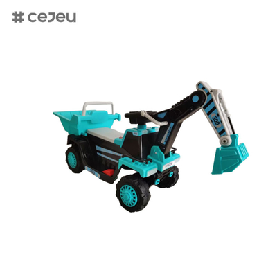 CJ-CT-300, met 6V4.5A*1 380 motor Handmatige graafarm Vroeg onderwijs functie Muziekverhaal Engels USB MP3 Bluetooth LED