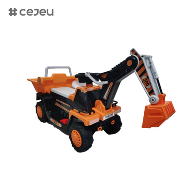 CJ-CT-300, met 6V4.5A*1 380 motor Handmatige graafarm Vroeg onderwijs functie Muziekverhaal Engels USB MP3 Bluetooth LED