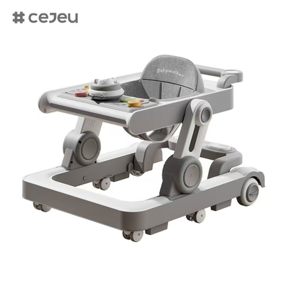 QRBB-866, babywalker, 2 in 1 3 Hoogtecorrector Wiel*6 Rem/Muziek/Speelgoed Veiligheid tegen vallen