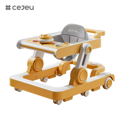QRBB-866, babywalker, 2 in 1 3 Hoogtecorrector Wiel*6 Rem/Muziek/Speelgoed Veiligheid tegen vallen