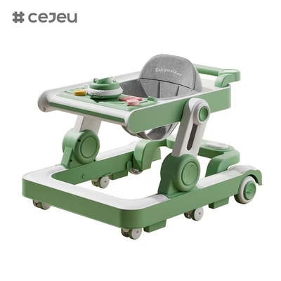 QRBB-866, babywalker, 2 in 1 3 Hoogtecorrector Wiel*6 Rem/Muziek/Speelgoed Veiligheid tegen vallen