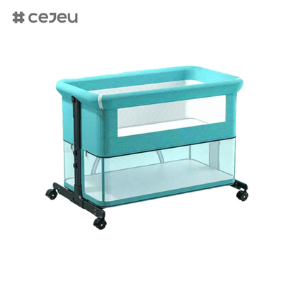 Babybed 3 in 1, vouwbaar babybed met muggenvet, matras inbegrepen, hoogteverstelbaar kinderbedje voor pasgeboren baby's