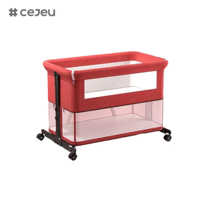Babybed 3 in 1, vouwbaar babybed met muggenvet, matras inbegrepen, hoogteverstelbaar kinderbedje voor pasgeboren baby's
