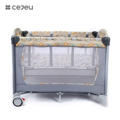 CJ-CB-YXC0001 Baby Bed Bed Bed Bed Sleeping Basket Naaien Kinderbed Verplaatsbaar Opvouwbaar Berging Krijt