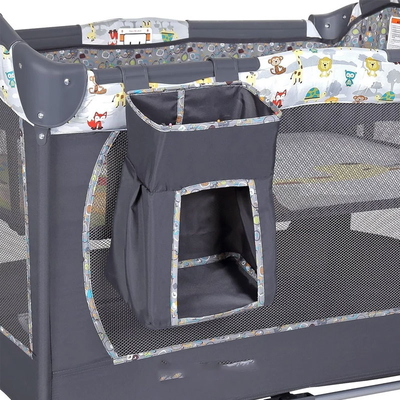 CJ-CB-YXC0001 Baby Bed Bed Bed Bed Sleeping Basket Naaien Kinderbed Verplaatsbaar Opvouwbaar Berging Krijt