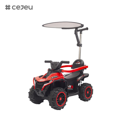 FRY-868-1 Push Handle Kids Ride On Car Met Canopy, Veiligheidsbewaker, Vroegonderwijs, Kinderen ATV, Elektrische Kinderen Ride On Car