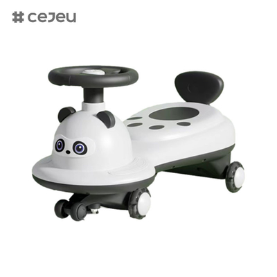 Kinderen twist auto 2-6 jaar oud baby universele yo auto, panda vorm, kan zitten en glijden, stille flits wiel anti-rollove