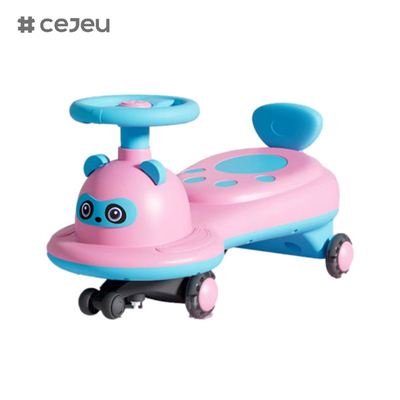 Kinderen twist auto 2-6 jaar oud baby universele yo auto, panda vorm, kan zitten en glijden, stille flits wiel anti-rollove