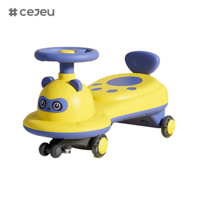 Kinderen twist auto 2-6 jaar oud baby universele yo auto, panda vorm, kan zitten en glijden, stille flits wiel anti-rollove