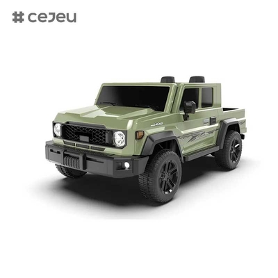 CJ-TTXB-HZBB-985 2025 Nieuwe elektrische 4WD Truck Kinderen Rijden op 4x4 wiel 3-8 jaar 2 zitplaats Off-Road RC met batterij