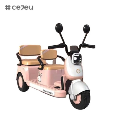 CJ-ML-002 Manufacture Kids Notor Bike met twee zitplaatsen accu aangedreven motorfiets voor kinderen Rijd op