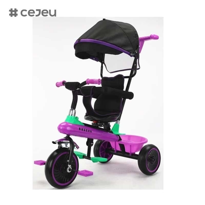 CJ-XSS-NW820 Fancy Kids driewieler met pedaal reserveonderdelen voor Youngster's Fun Ride met paraplu 4 in 1 driewieler kinderen