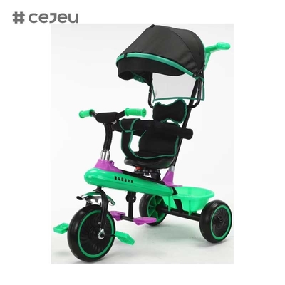 CJ-XSS-NW820 Fancy Kids driewieler met pedaal reserveonderdelen voor Youngster's Fun Ride met paraplu 4 in 1 driewieler kinderen