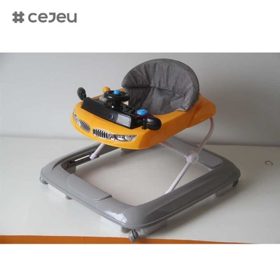 CJ-XTD-601 3-in-1 Multifunctionele Baby Push Walker met Muziek Licht Plastic Frame Leertoys voor Jongens Nieuw Baby Gift