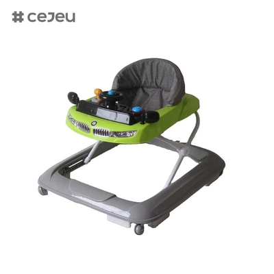 CJ-XTD-601 3-in-1 Multifunctionele Baby Push Walker met Muziek Licht Plastic Frame Leertoys voor Jongens Nieuw Baby Gift