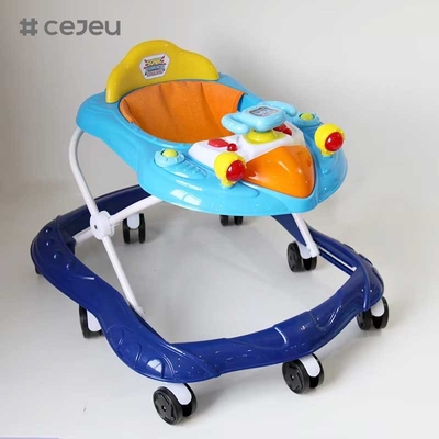 CJ-XTD-105 nieuwe babywalkers multifunctioneel zwart goedkoop eenvoudig babywalker met muziek lage prijs hot sale met remhoogte verstelbaar