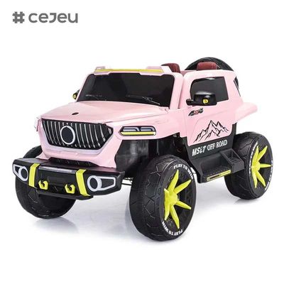 CJ-SF-5688 Nieuwste Grote Grootte 12V7Ah Grote Grootte Vier Motor Drive Kinderen Elektrische Auto/Roze Kleur Twee Spoed Kinderen Rijd op Off Road Auto voor 5-12Jaren
