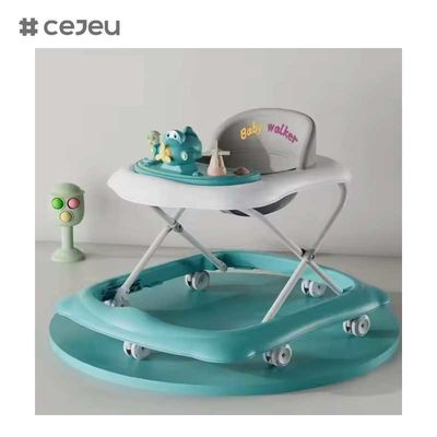 CJ-BDW-101 Opvouwbare babywalker met mute wielen kunststof muziek cartoon babywalker met muziek/swivel wielen babywalker voor China