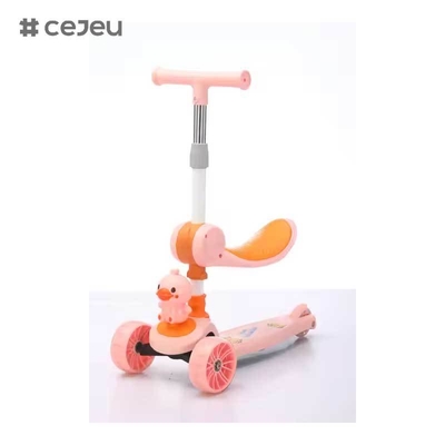 CJ-YCJ-LKB-801 4-in-1 Kinderdricycle Pedalvoertuigen voor 1-4 Push Slide Ride on Toy Balance Bike Baby Walker Stroller