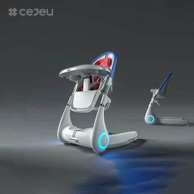 CJ-LL-MY-08 4-in-1 Multifunctionele Elektrische Babyschommelstoel Hoogteverstelling Baby Hoge StoelNieuw Design Luxe Multifunctionele 4-in-1 Opvouwbare Babyvoedingsstoel Hoge Stoel Babyvoeding Rotan Kinderen